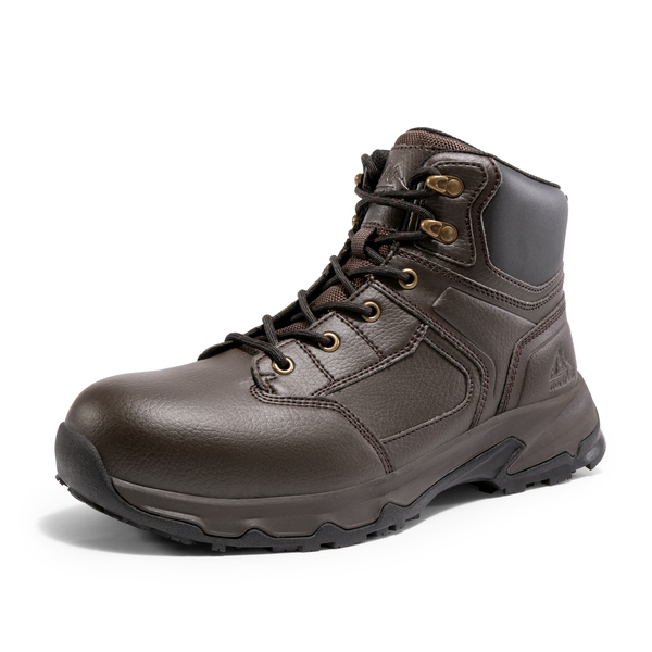 Brown non slip boots top